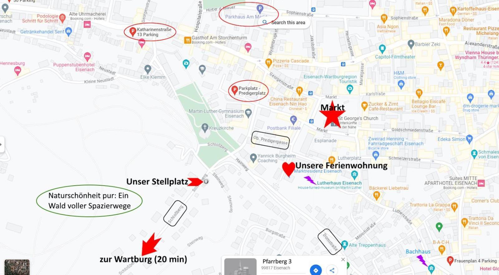 Marktresidenz Eisenach- Stilvolle Maisonette Mit 3 Zimmern Und 2 Baedern מראה חיצוני תמונה